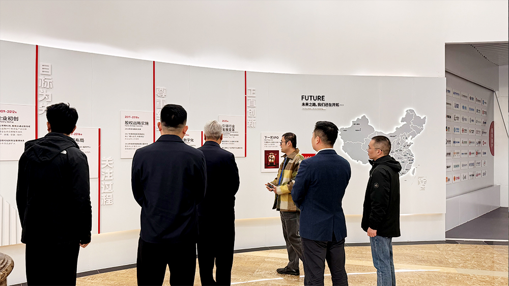 山东东宏管业股份有限公司一行到访long8官方网站